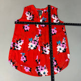 CHELSEA & THEODORE Sleeveless Blouse Women's Size M Red Floral Paisley 2165072 (NEW) from PayWut