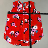 CHELSEA & THEODORE Sleeveless Blouse Women's Size L Red Floral Paisley 2165072 (NEW) from PayWut