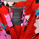 CHELSEA & THEODORE Sleeveless Blouse Women's Size XXL Red Floral Paisley 2165072 (NEW) from PayWut
