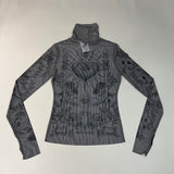 AFRM Zadie Turtleneck Pullover w/Thumb Holes Women's M Noir Tarot Card AET028103AU21 (New) from PayWut