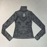 AFRM Zadie Turtleneck Pullover w/Thumb Holes Women's S Noir Tarot Card AET028103AU21 (New) from PayWut