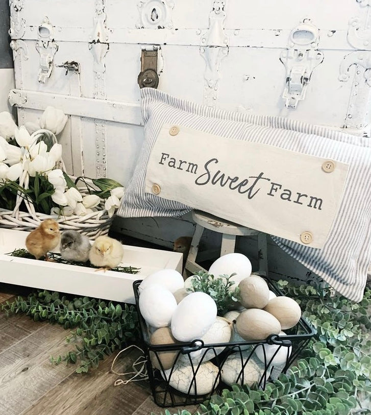 BRING BACK MY PANEL:  Neutral FARM SWEET FARM From PillowPanels