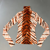 AFRM Zadie Turtleneck Pullover w/Thumb Holes Women's XS Placement Tiger AET028103AU21 (New) from PayWut