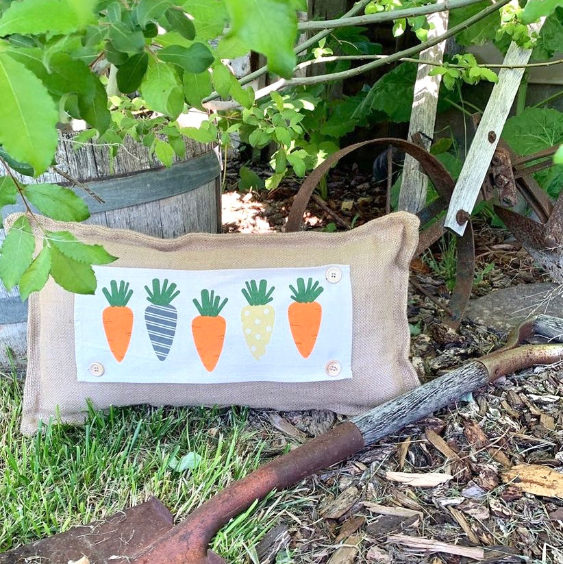 Holiday Panel: Spring, Summer, Veggies, Bunny Food, Garden; CARROT PATCH From PillowPanels