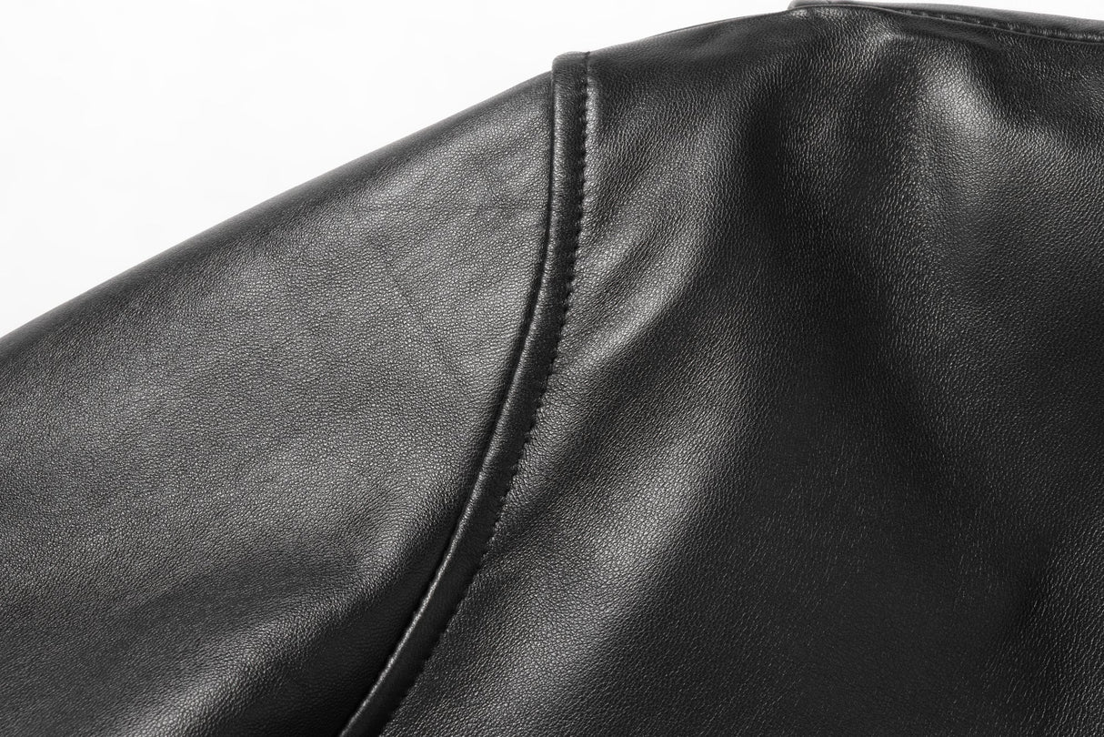 REED Men's New Zealand Lambskin Leather Jacket - Imported from Reed Leather