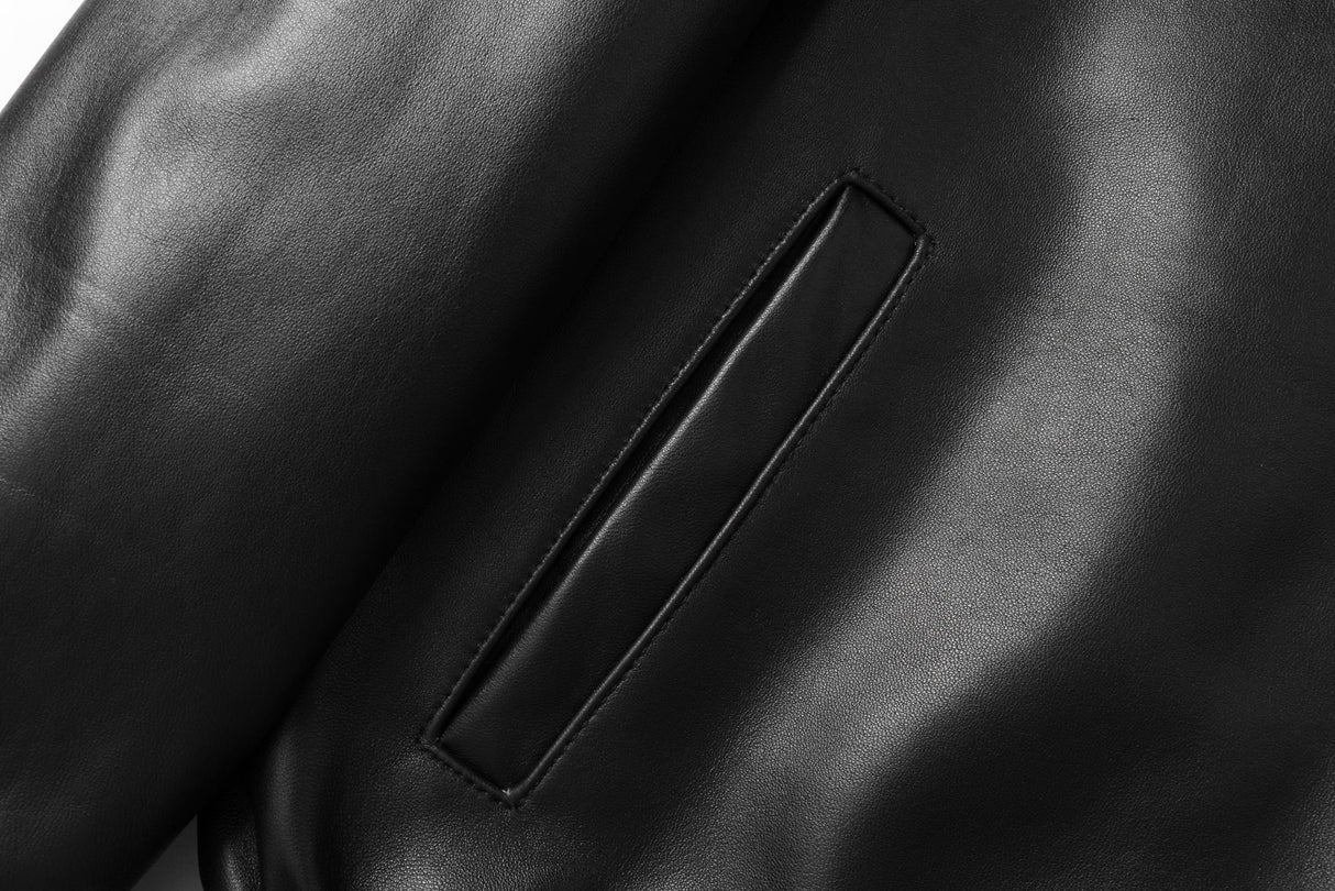 REED Men's New Zealand Lambskin Leather Jacket - Imported from Reed Leather
