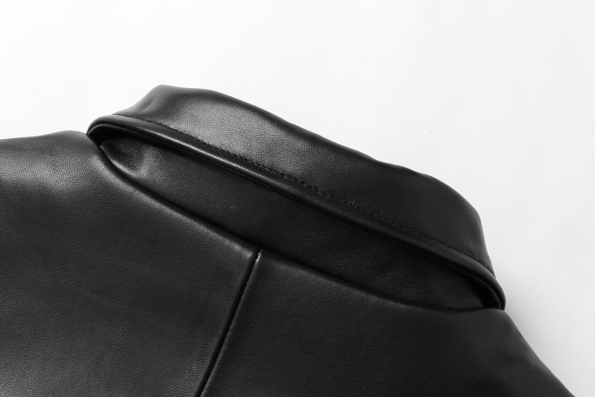 REED Men's New Zealand Lambskin Leather Jacket - Imported from Reed Leather