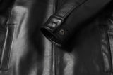 REED EST. 1950 Men's Jacket Genuine Lambskin Leather Stand UP Collar Winners Coat - Imported from Reed Leather