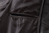 REED EST. 1950 Men's Jacket Genuine Lambskin Leather Stand UP Collar Winners Coat - Imported from Reed Leather