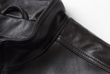 REED EST. 1950 Men's Jacket Genuine Lambskin Leather Stand UP Collar Winners Coat - Imported from Reed Leather