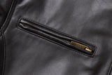 REED EST. 1950 Men's Jacket Genuine Lambskin Leather Stand UP Collar Winners Coat - Imported from Reed Leather