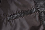 REED EST. 1950 Men's Jacket Genuine Lambskin Leather Stand UP Collar Winners Coat - Imported from Reed Leather