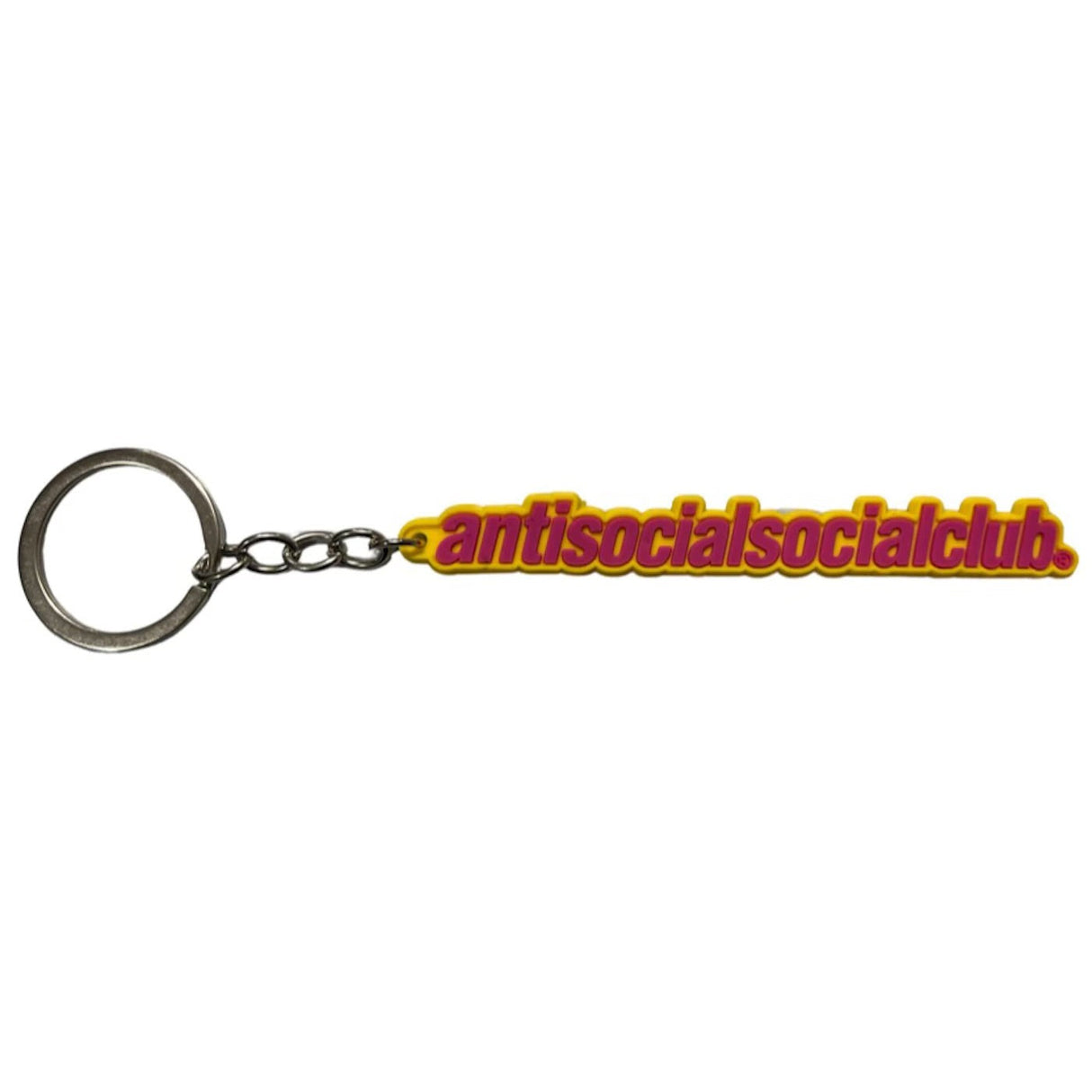 Anti Social Social Club ASSC Sidekick Keychain Yellow from LacedUp