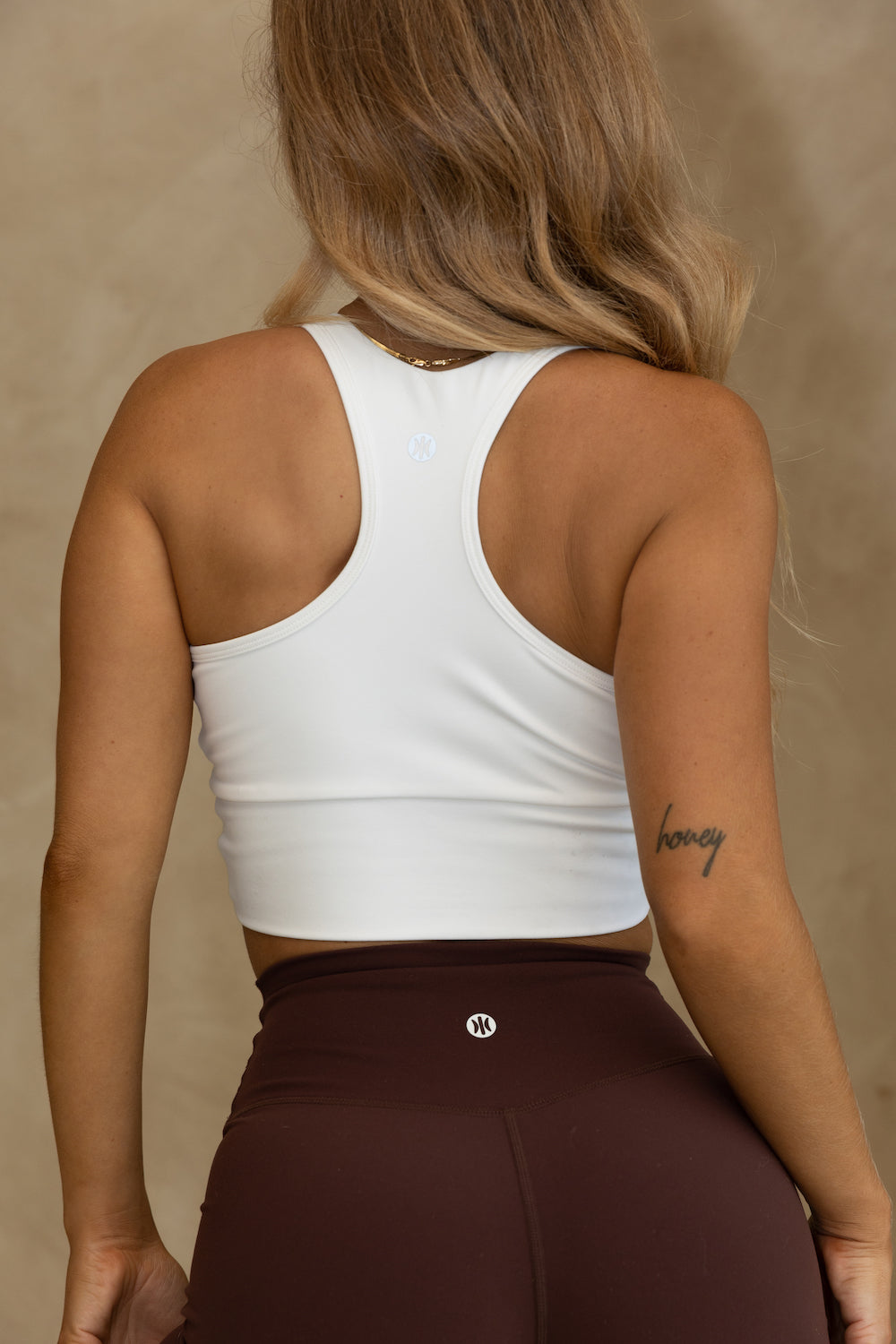 Astoria LIVE LUXE Front Crossed Crop - White From Astoria Activewear
