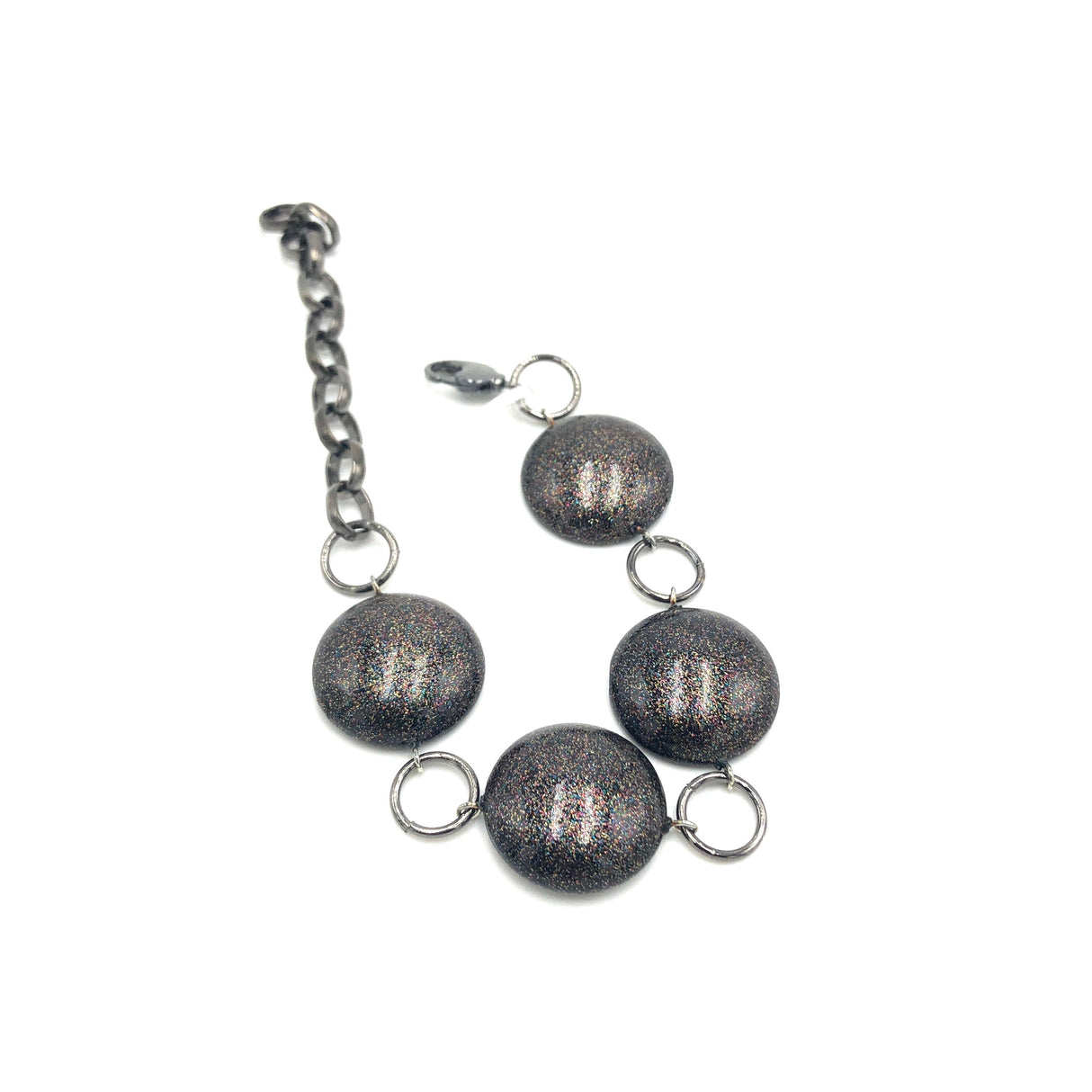 Black Galaxy Stations Bracelet from Leetie Lovendale