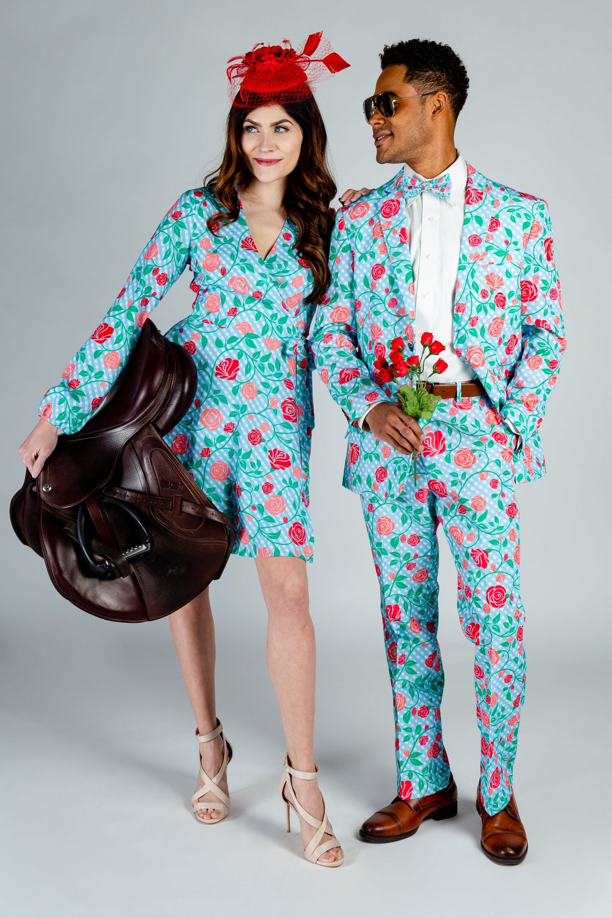 The Kentucky Fried Daily Double | Derby Roses Wrap Dress from Shinesty