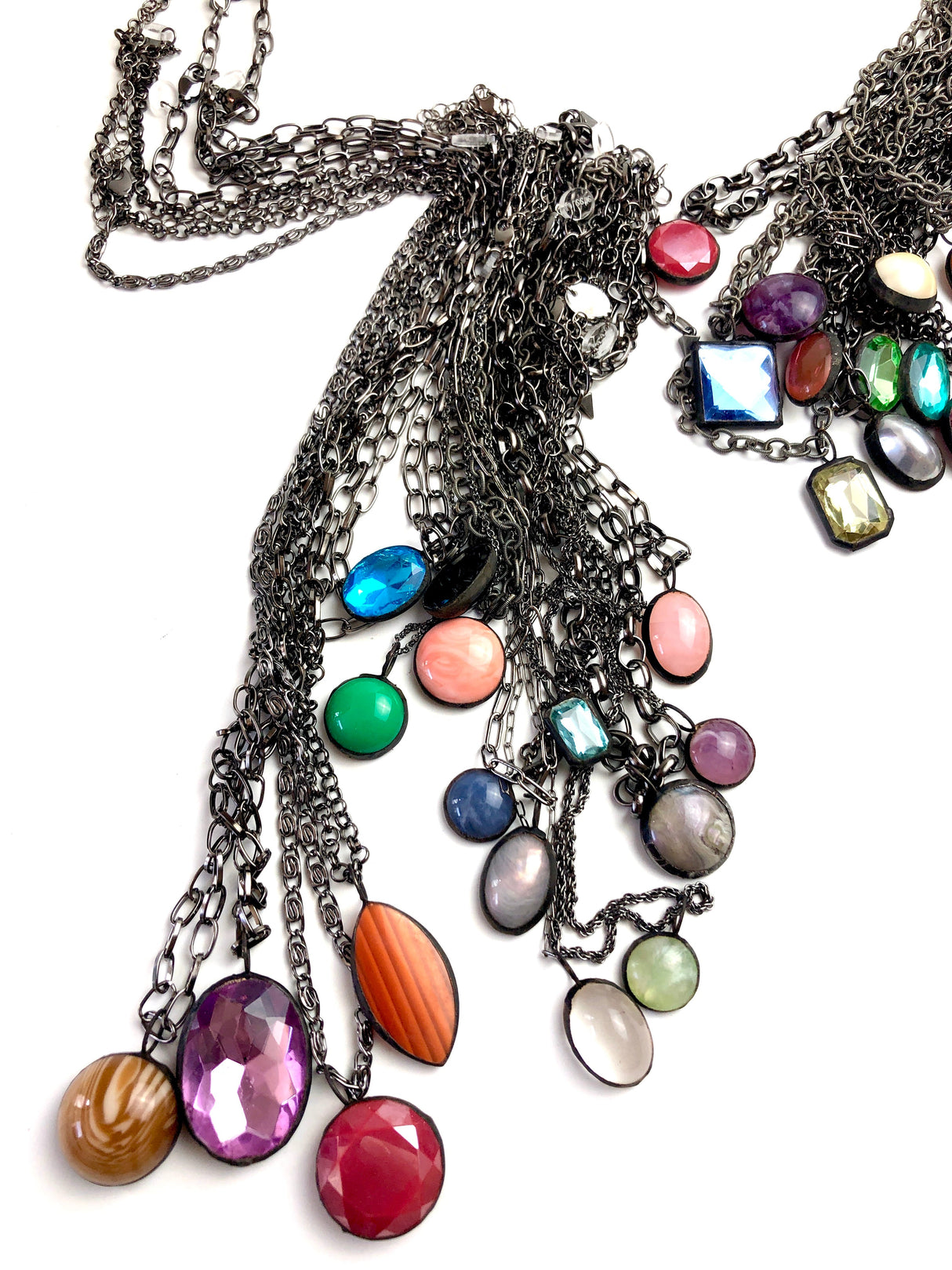 Black & Guitar String Chain Layering Necklace from Leetie Lovendale