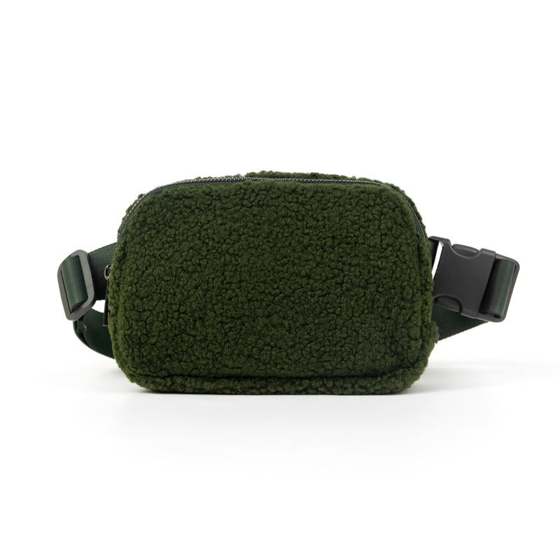 The Lennon Sherpa Belt Bag, Sling Bag, Waist Bag | Olive from Babs+Birdie