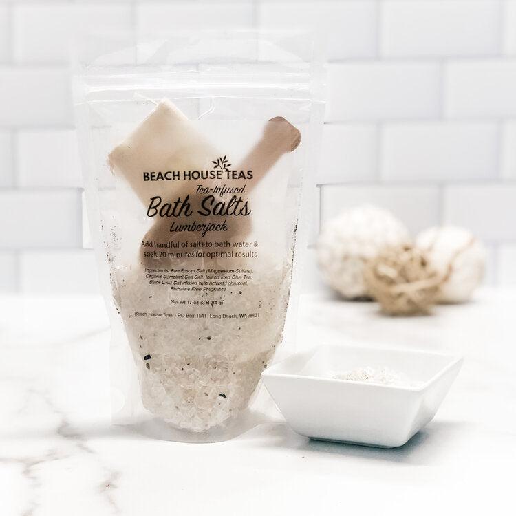 Lumberjack Tea-Infused Bath Salts from Beach House Teas
