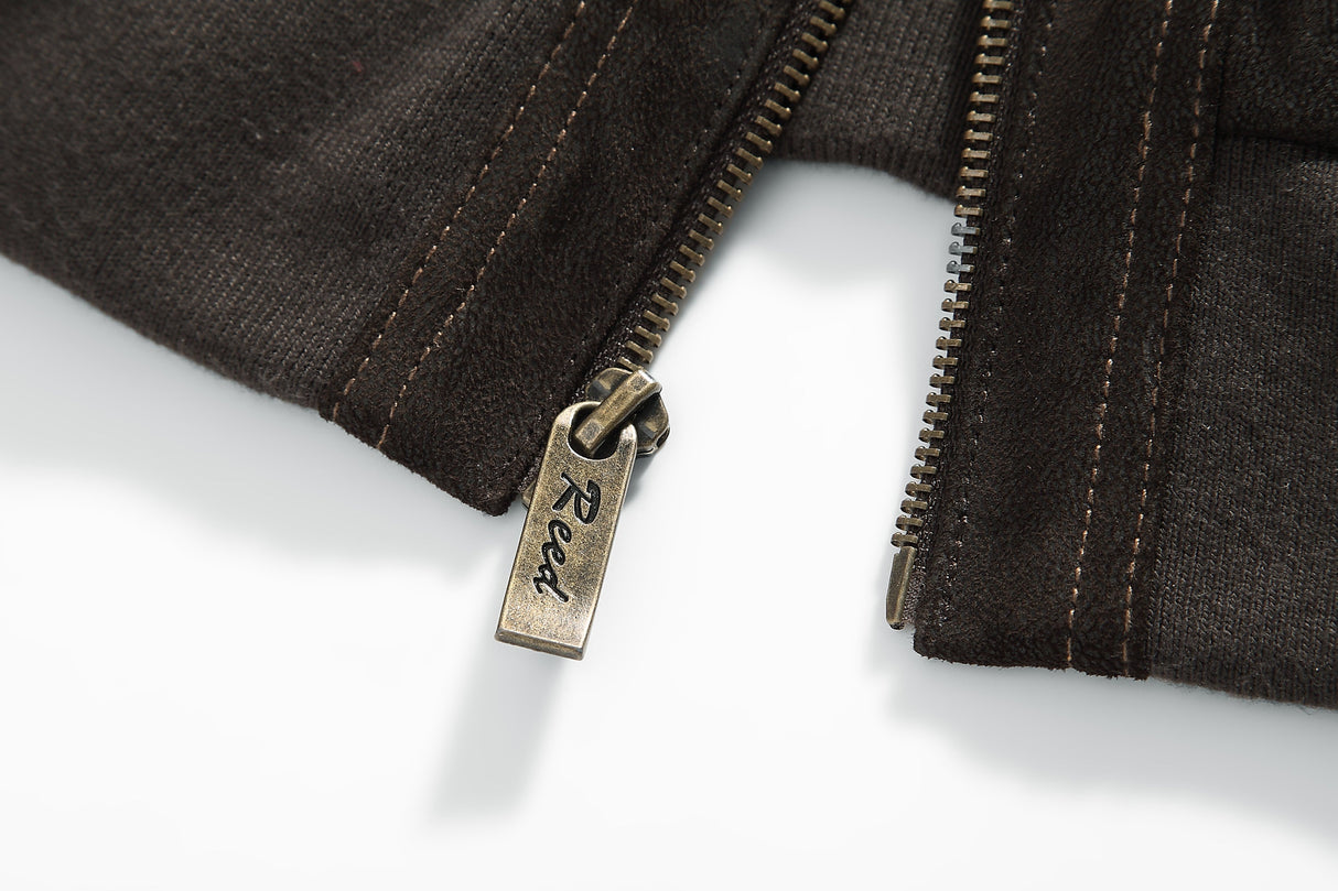 REED Men's Baseball Suede Leather Jacket (Imported) from Reed Leather