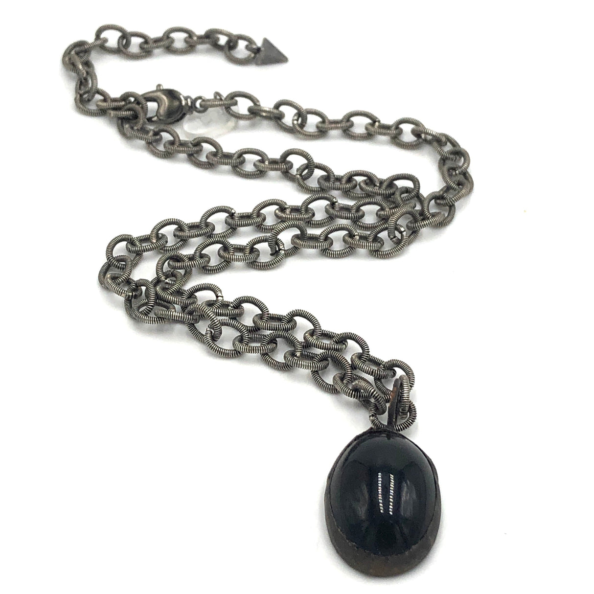 Black & Guitar String Chain Layering Necklace from Leetie Lovendale