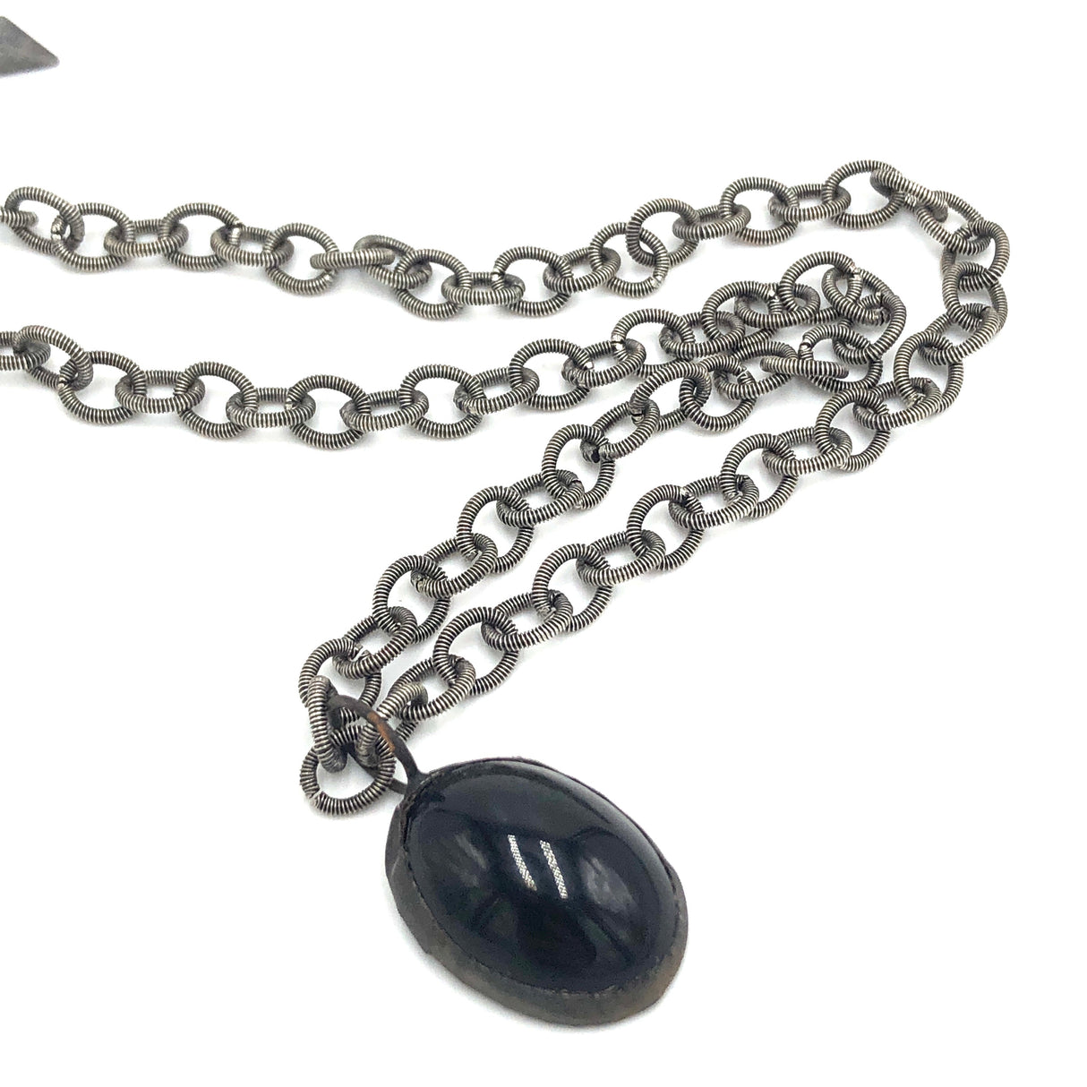 Black & Guitar String Chain Layering Necklace from Leetie Lovendale