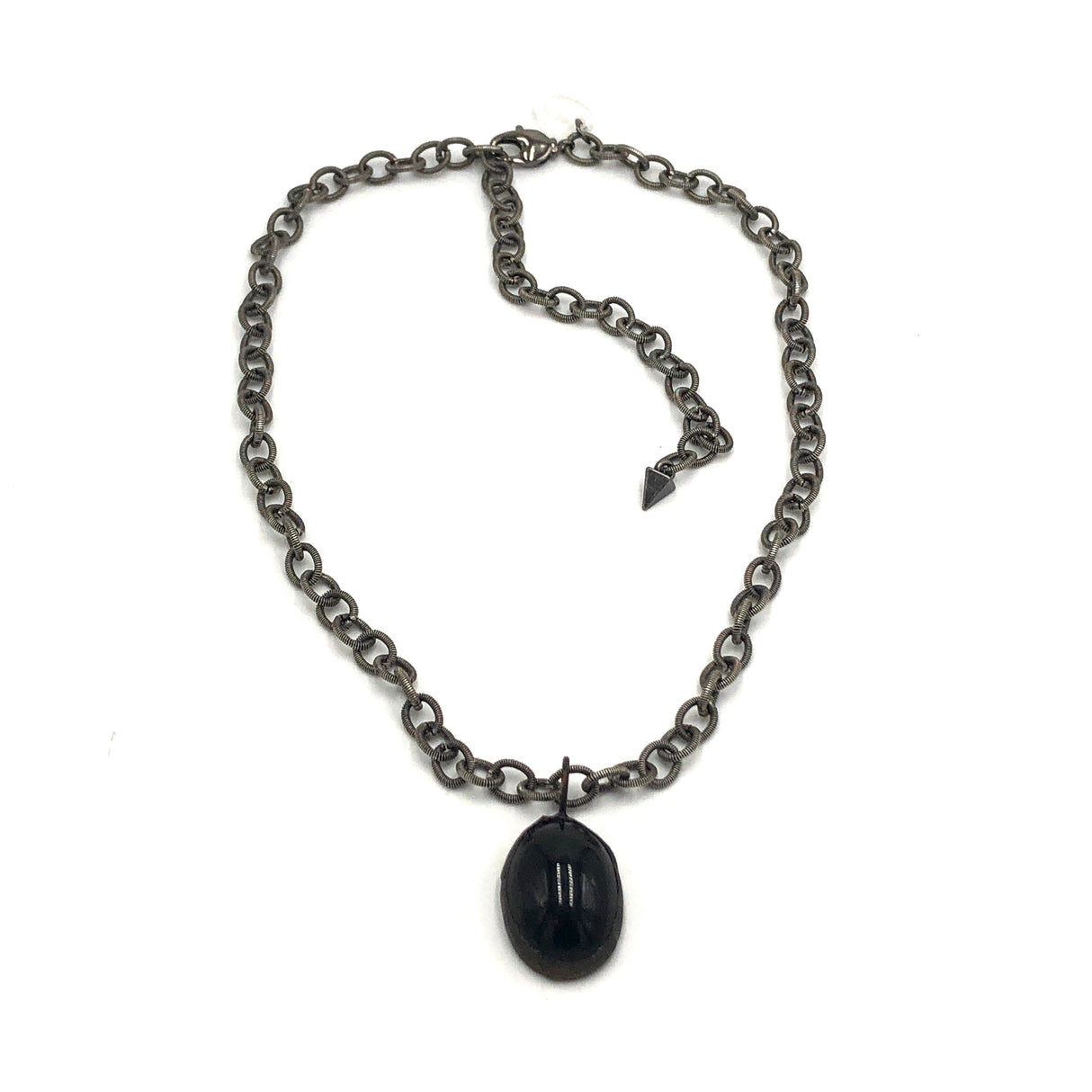 Black & Guitar String Chain Layering Necklace from Leetie Lovendale