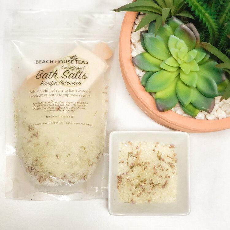 Pacific Petrichor Tea-Infused Bath Salts from Beach House Teas