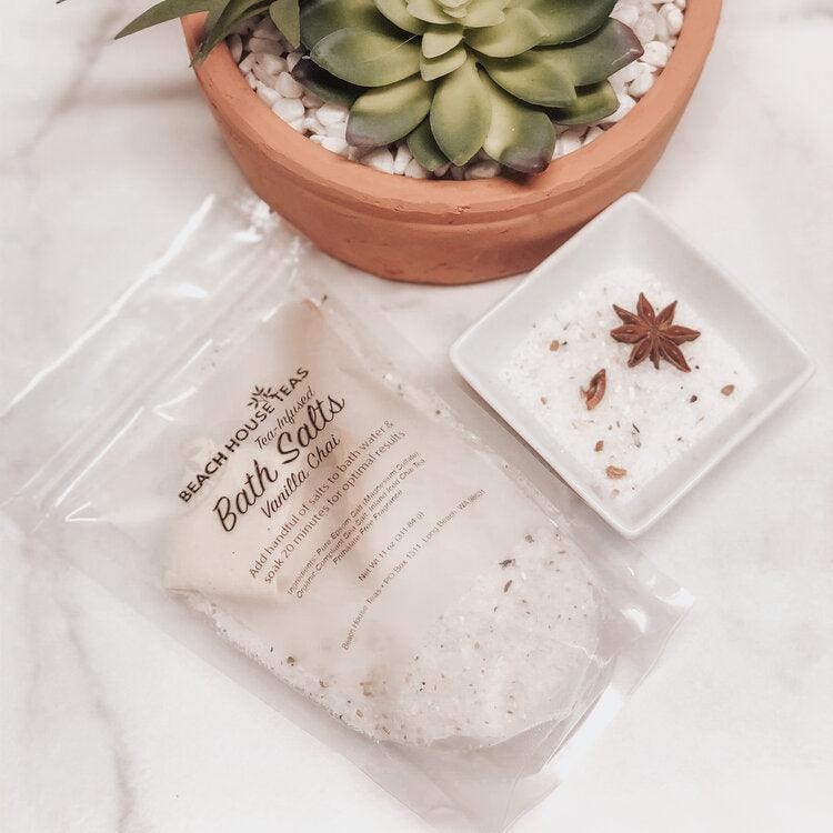 Vanilla Chai Tea-Infused Bath Salts from Beach House Teas