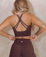 Astoria LUXE BALANCE Sports Crop - Espresso From Astoria Activewear