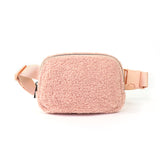 The Lennon Sherpa Belt Bag, Sling Bag, Waist Bag | Light Pink from Babs+Birdie