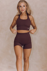 Astoria LUXE BALANCE Sports Crop - Espresso From Astoria Activewear