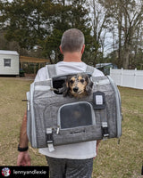 Mr. Peanut's Monterey Series Airline Compliant Horizontal Backpack Pet Carrier from Mr. Peanut's Pet Carriers