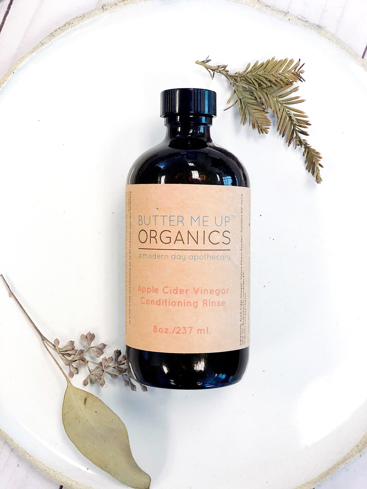 Apple Cider Vinegar Conditioning Rinse / HAIR RINSE / Organic Conditioner / Herbal Hair Rinse / No Poo / Vinegar Rinse from Butter Me Up Organics