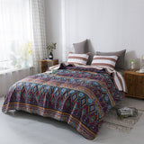 DaDa Bedding Southwestern Aztec Bohemian Desert Tribal Quilted Bedspread Set (KSX-002) from DaDalogy Bedding Collection