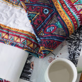DaDa Bedding Southwestern Aztec Bohemian Desert Tribal Quilted Bedspread Set (KSX-002) from DaDalogy Bedding Collection