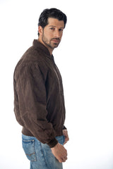 REED Men's Baseball Suede Leather Jacket (Imported) from Reed Leather