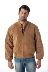 REED Men's Baseball Suede Leather Jacket (Imported) from Reed Leather