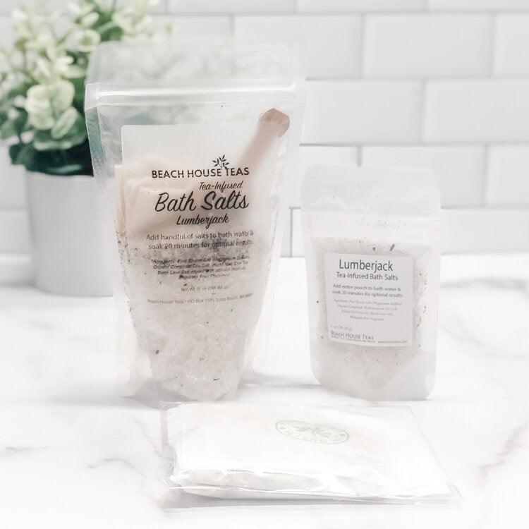 Lumberjack Tea-Infused Bath Salts from Beach House Teas