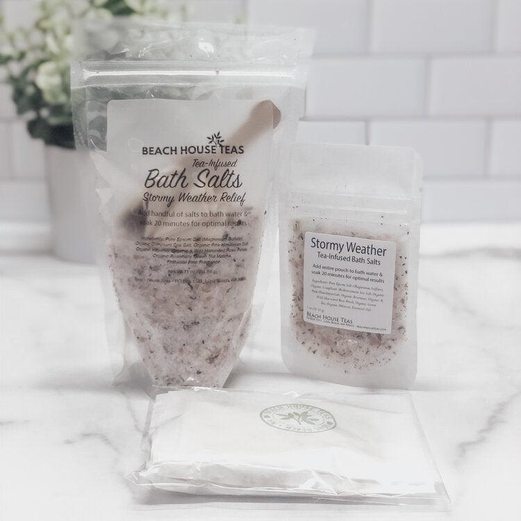 Stormy Weather Tea-Infused Bath Salts from Beach House Teas