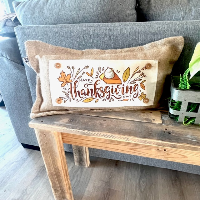 BUNDLE DEAL: Fall Autumn Season Panels (4 pack) SAVE!!!: WHEAT FIELD / PUMPKIN TRUCK / PUMPKIN PIE / SUNFLOWER JARS From PillowPanels