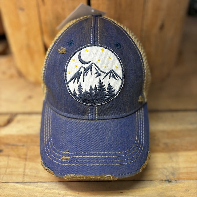 Night Mountains Hat from The Goat Stock