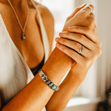 Moon Phases Cuff Bracelet | Turquoise from Hiouchi Jewels