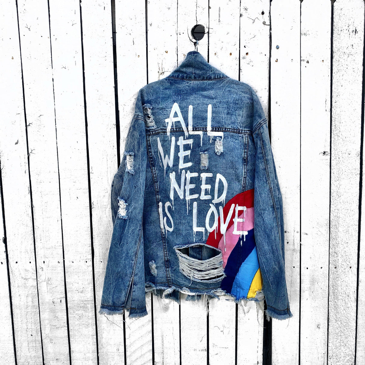 'ALL WE NEED' DENIM JACKET from Wren + Glory