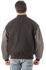 REED Men's Premium Varsity Leather/Wool Jacket Made in USA from Reed Leather
