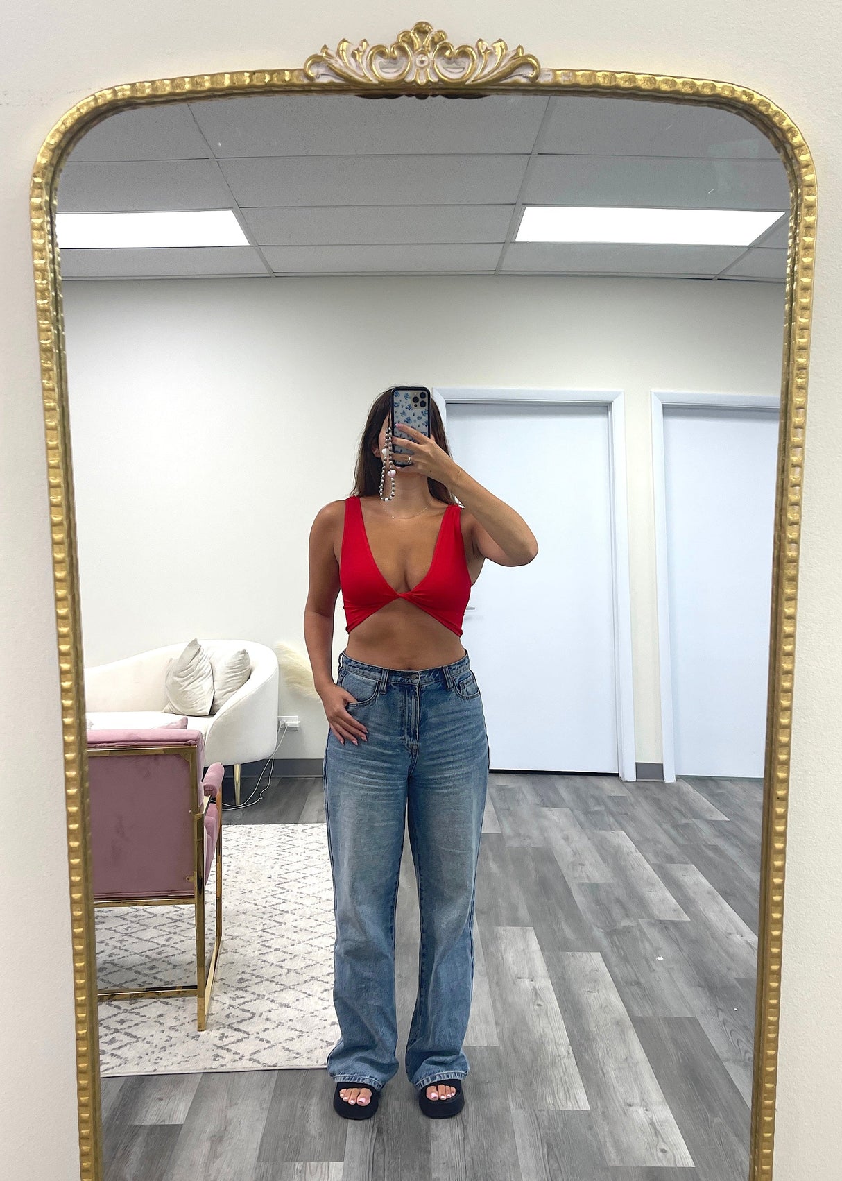 Twist And Shout V2 Bralette Tank ★ Red From Rock N Rags