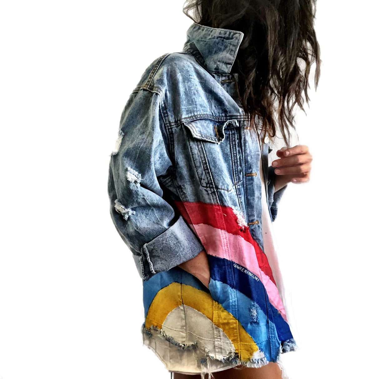 'ALL WE NEED' DENIM JACKET from Wren + Glory