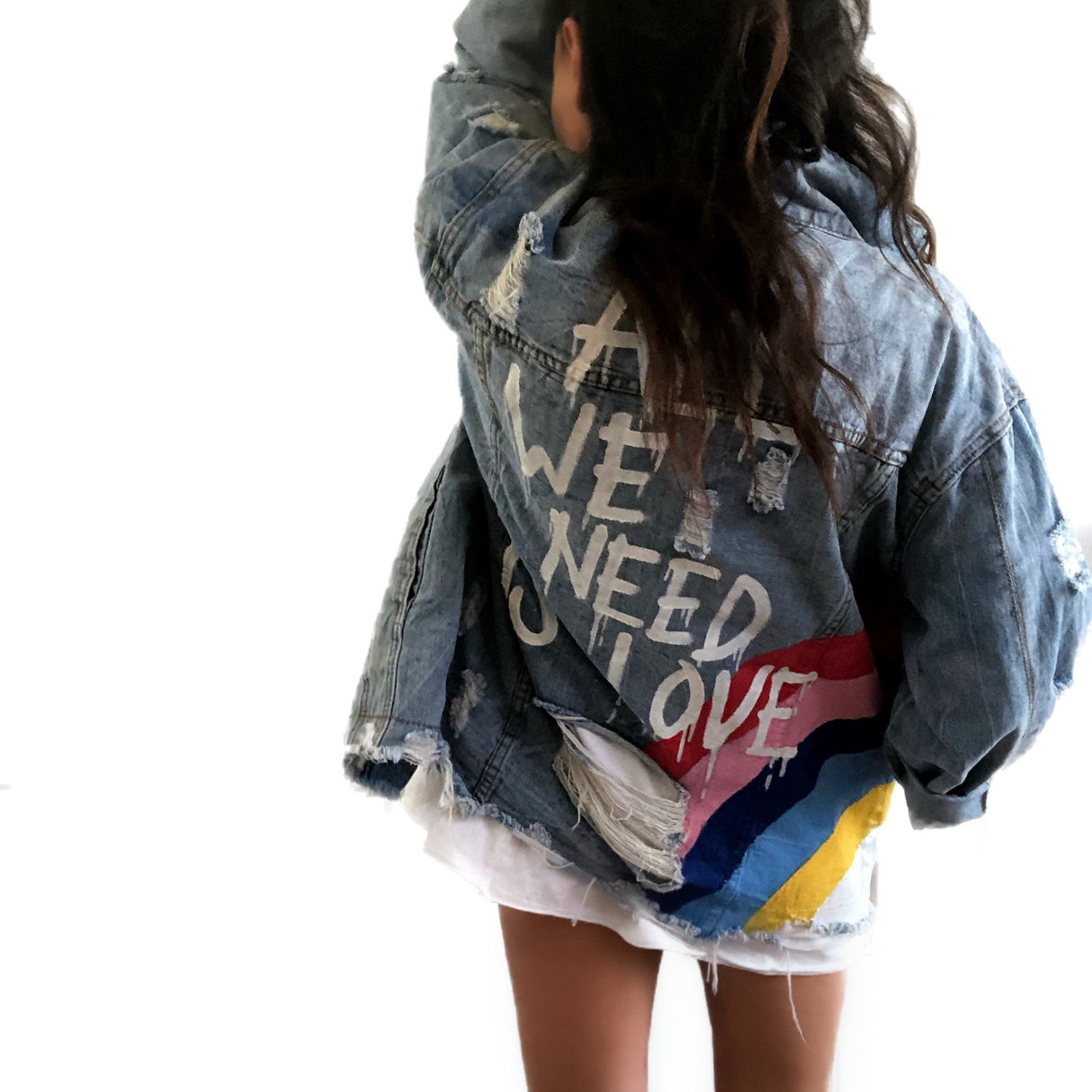 'ALL WE NEED' DENIM JACKET from Wren + Glory