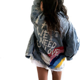 'ALL WE NEED' DENIM JACKET from Wren + Glory