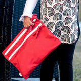 Solid Cranberry Minimalist - Waterproof Wet Bag (For mealtime, on-the-go, and more!) from BapronBaby